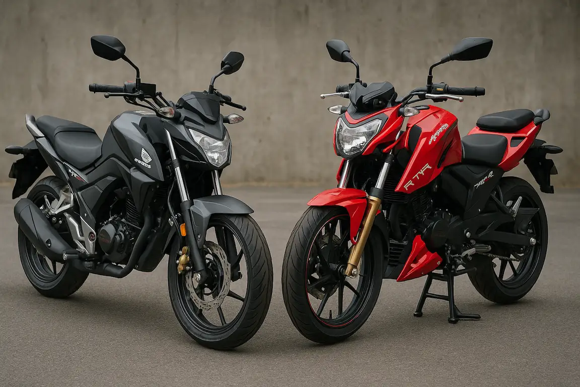 ویژگیHonda CBF 190RTVS Apache RTR 200 4V